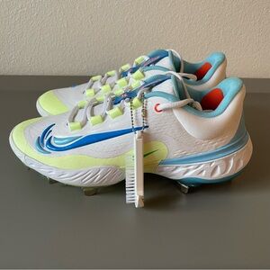 Nike Alpha Huarache Elite 4 Low Fresh Baseball Metal Cleats FB9121-104 Size 7